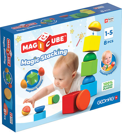 Geomag Magnetlegetøj - Magic Stacking - 8 Dele