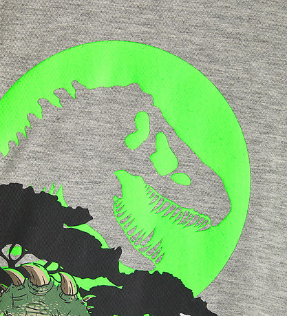 Name It Bluse - NmmPjank Jurassic - Grå Meleret