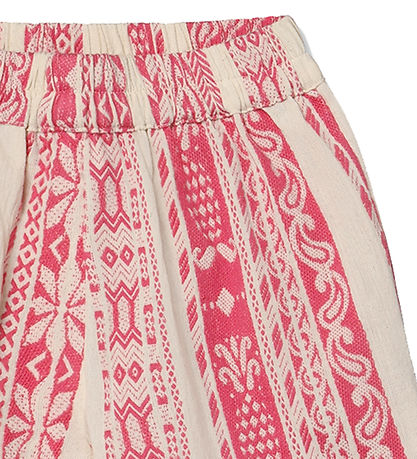 Fliink Shorts - Addie - Cloud Dancer Pink Stripe
