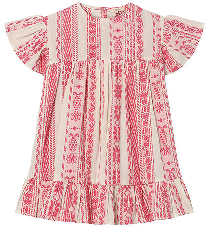 Fliink Kjole - Addie - Cloud Dancer Pink Stripe