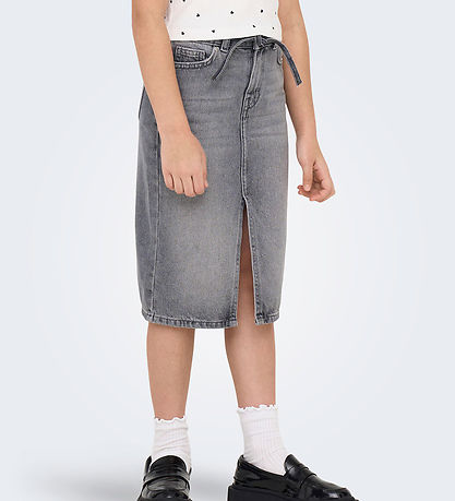 Kids Only Nederdel - KogGianna - Medium Grey Denim