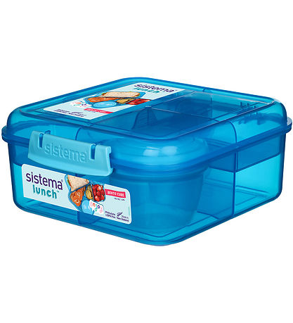 Sistema Madkasse - 1,25 L - Bento Cube - Blå