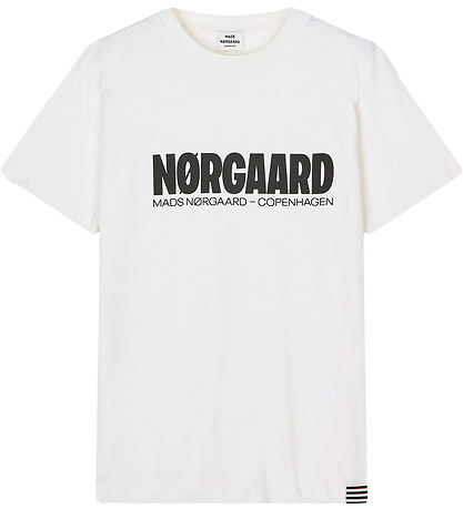Mads Nørgaard T-shirt - Printed Thorlino - Snow White