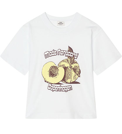 Mads Nørgaard T-shirt - Dry Single Tristi - Snow White