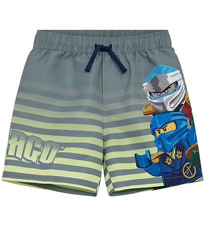 LEGO® Ninjago Badeshorts - LwAgan 305 - Lysegrøn m. Print