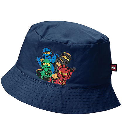 LEGO® Ninjago Bøllehat - LwAgan 319 - Mørkeblå m. Print