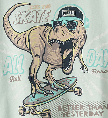 Name It T-shirt - NmmVanyo - Honeydew/Dino