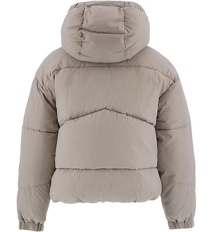 Calvin Klein Dynejakke - Short Puffer - Mourning Dove Grey