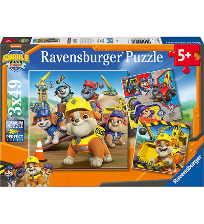 Ravensburger Puslespil - 3x49 Brikker - Rubble & Crew