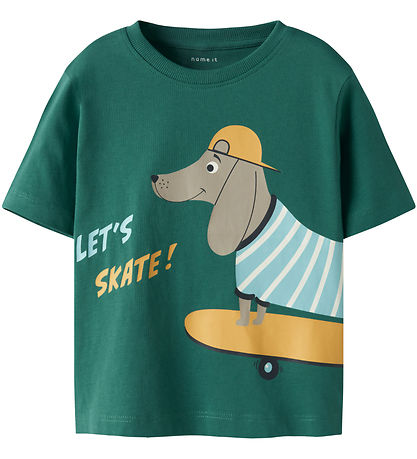 Name it T-shirt - NmmHelge - Deep Jungle