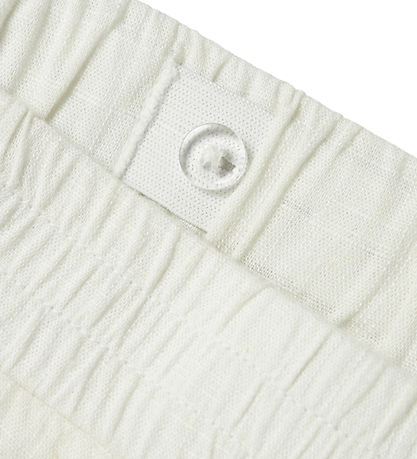 LMTD Shorts - Viskose/Hør - Noos - NlnFinen - White Alyssum