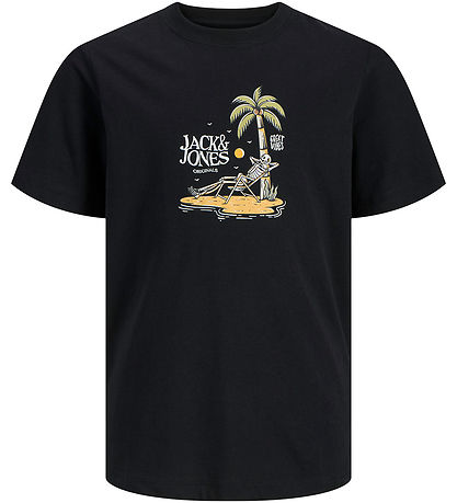 Jack & Jones T-shirt - JorSkull - Sort