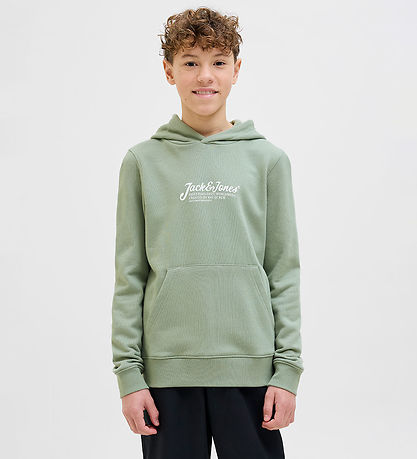 Jack & Jones Hættetrøje - JjBeau - Iceberg Green