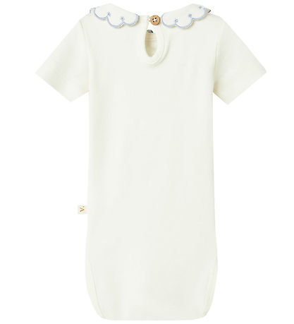Lil Atelier T-shirt - NbfFundo - Coconut Milk/Zen Blue