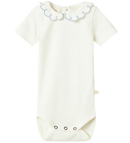 Lil Atelier T-shirt - NbfFundo - Coconut Milk/Zen Blue