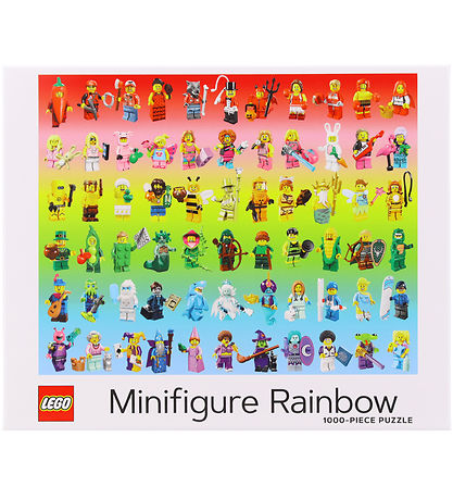 LEGO® Puslespil - 1000 Brikker - Minifigure Rainbow