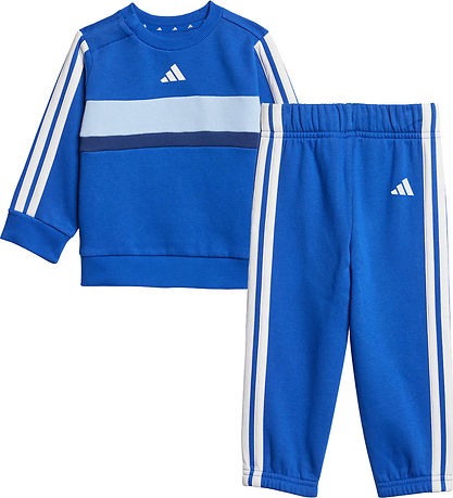 adidas Performance Sweatsæt - I 3S TIB FL - ROYBLU/WHITE/DKBLUE