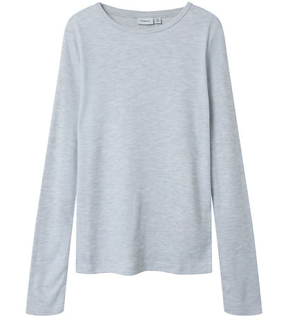 Name It Bluse - NkfTinemaj - Light Grey Melange
