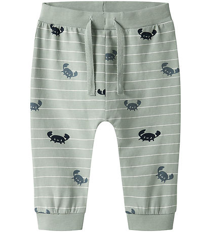 Name It Bukser - NbmVroels - Aqua Gray/Crabs