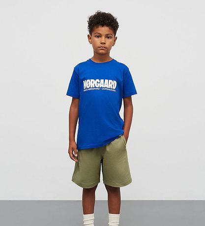 Mads Nørgaard Shorts - Light Terry Seano - Oil Green