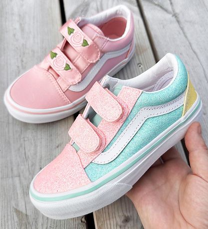 Vans Sko - Old Skool V - Pastel Multi - Glitter