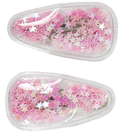 Name it Hårspænder - 2 Pak - NmfConfetti - Ballerina/PINK STARS
