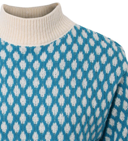 Hound Bluse - Pattern Knit - Turquoise