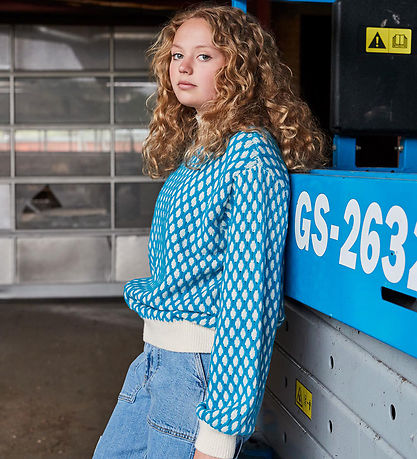 Hound Bluse - Pattern Knit - Turquoise