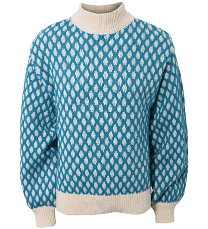 Hound Bluse - Pattern Knit - Turquoise