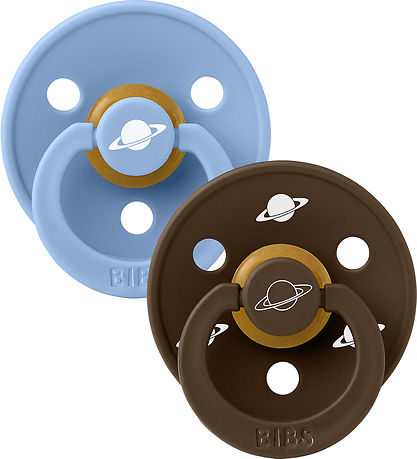 Bibs Colour sutter - Str. 2 - 2-pak - Rund - Planet Nusa - Sky B