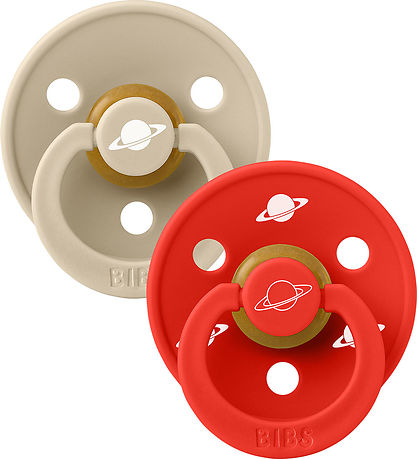 Bibs Colour sutter - Str. 2 - 2-pak - Rund - Planet Nusa - Vanil