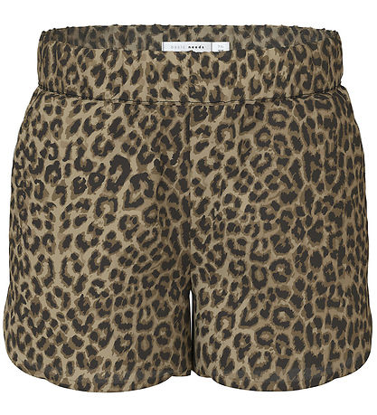 Name It Shorts - Noos - NkfVinaya - Black/Leopard AOP