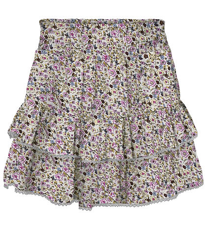 Kids Only Nederdel - KogGlow - Cloud Dancer/Ditsy Flowers