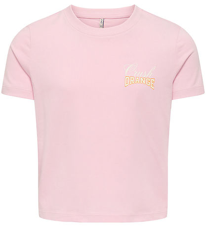 Kids Only T-shirt - KogAnnbell Sun Life - Roseate Spoonbi/Orange