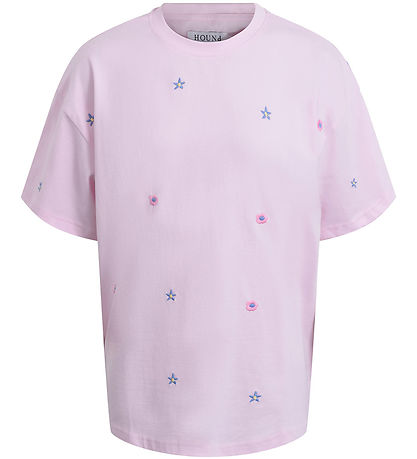 Hound T-shirt - Light pink m. Blomster