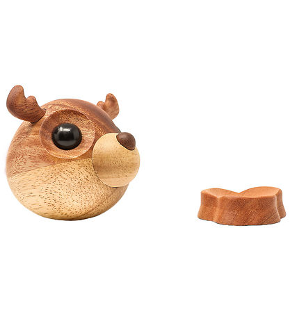 FableWood Pick-Me-Up Rensdyr - Rolf - 9 cm - Natur