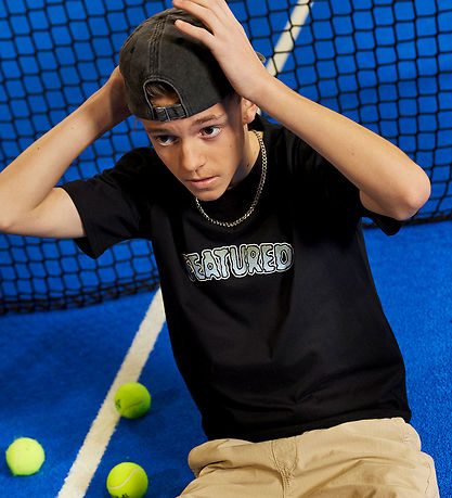 Hound T-shirt - Black - m. Print