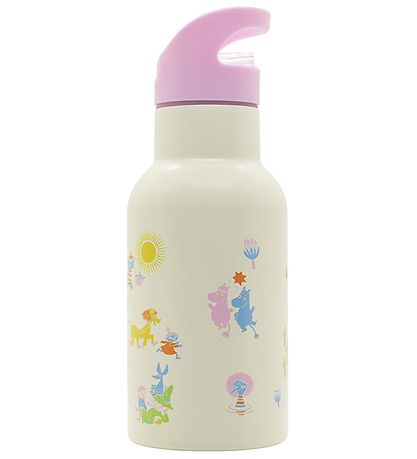 Rätt Start Termoflaske - Mumi - Rustfrit Stål - 340 ml - Rosa