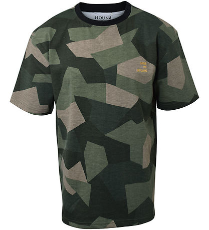 Hound T-shirt - Grøn m. print