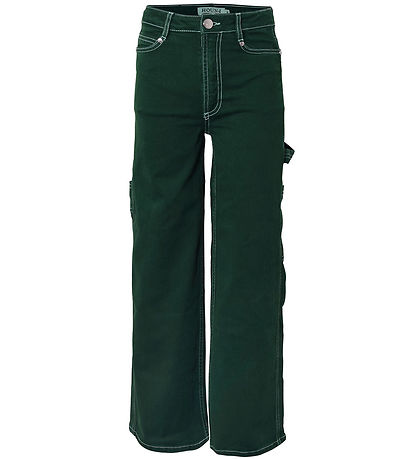 Hound Bukser - Worker Denim - Dark olive