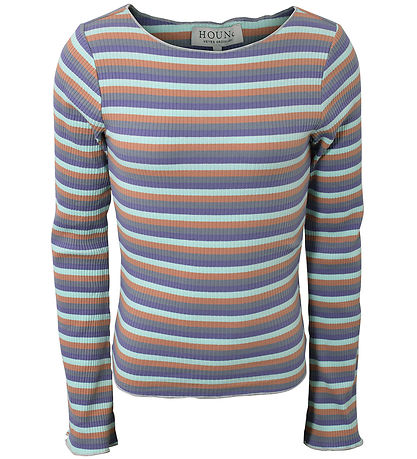 Hound Bluse - Stripe Top - Sky blue