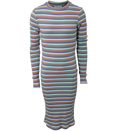Hound Kjole - Stripe Dress - Sky blue