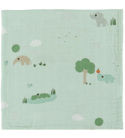 Done By Deer Babysvøb - 120x120 cm - Playground - Blå