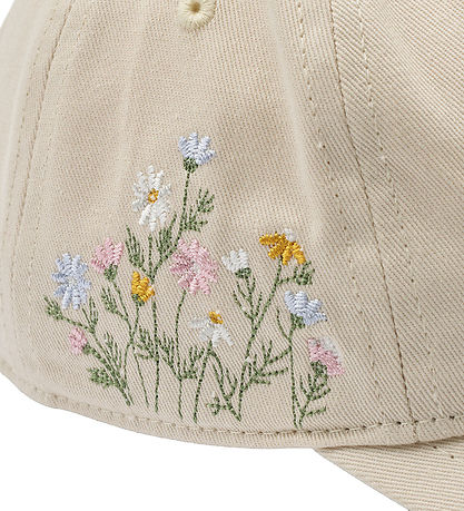 Wheat Kasket - Cecil - Sandshell m. Blomster
