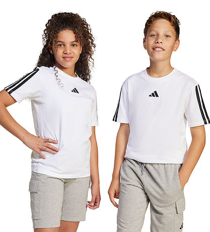 adidas Performance T-shirt - J 3S 160 - Hvid/Sort