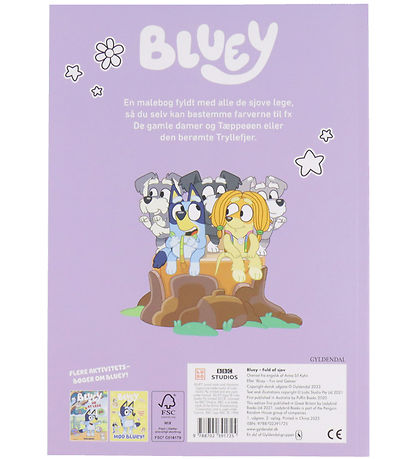 Forlaget Gyldendal Malebog - Bluey - Fuld Af Sjov