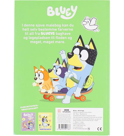Forlaget Gyldendal Malebog - Bluey - Ud At Lege