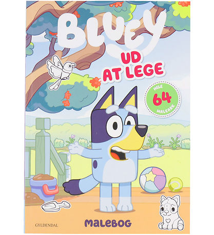 Forlaget Gyldendal Malebog - Bluey - Ud At Lege