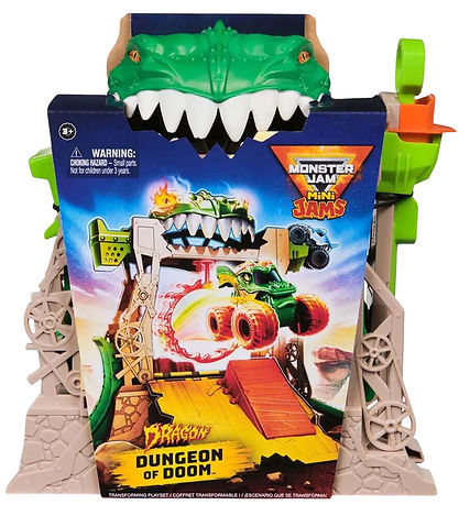 Monster Jam Mini Transforming - Dragon - Dungeon of Doom