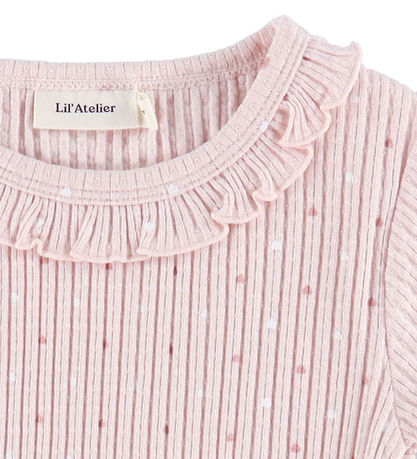 Lil' Atelier T-shirt - Rib - NmfHulla - Peach Blush